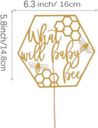 What will baby bee Cake Topper - Baby Shower and Gender Reveal Decoration, Perfect for Birthday Cakes and Newborn Celebrations