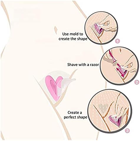 Pubic Hair Stencils for Women - Bikini Shaving Stencil Kit with 7 Reusable Shapes, Bikini Trimmer Templates for Intimate Grooming and Pubic Hair Styling