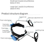 Exoskeleton for Walking Assistance, Ergonomic Power Walking Aid for Elderly, Assistive Walking Device for Leg Lift and Climbing Support, Adjustable Disability Walking Aids(Blue,Large)