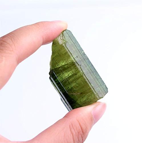 1PC Natural Rare Green Tourmaline Quarzt Rough Stone Raw Gemstone Mineral Specimen Irregular Crystals Collection Reiki