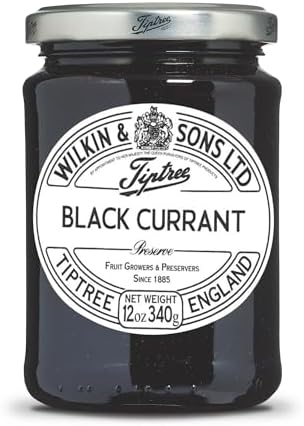 Tiptree Black Currant Preserve, 12 Ounce Jars (Pack of 6)