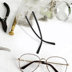 FRCOLOR Glasses Replacement Arms Universal Fit Nonslip Eyeglass Temple Legs Lightweight Tr90 Material Eyewear Repair Kit with Screws and Screwdriver