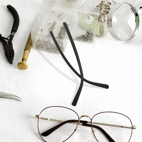 FRCOLOR Glasses Replacement Arms Universal Fit Nonslip Eyeglass Temple Legs Lightweight Tr90 Material Eyewear Repair Kit with Screws and Screwdriver