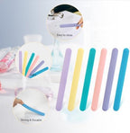 6 PCS Reusable Silicone Stirring Stick, Silicones Stirrings Sticks, Reusable Silicone Wax Stick Popsicle Sticks Tools, for DIY Crafts, Resin, Liquid, Paint (6 Colors)