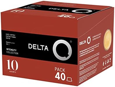 Delta Q Qalidus Espresso Capsules for Delta Q Machines, Intensity 10 Coffee Pods with Caramel Notes, XL Pack, 40 Pods