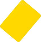 Aidapt Yellow Silicone Rubber Non Slip Table and Tray Mat 25 x 18 cm