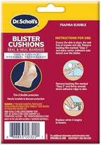 Dr. Scholl's Blister Cushions Seal & Heal Bandage with Hydrogel Technology, 8 ct // Immediate & All-Day Pain Relief, Thin, Flexible & Nearly Invisible, Moisture-Infused