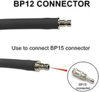 Universal NIBP Cuff with BP12 Connector for Large Adult, 33-47 cm Reusable Single Tube Nylon Replacement BP Cuff with Inner Airbag for Blood Pressure Monitor Machine