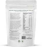 Premium Organic Chlorella / Spirulina Tablets 1000 Count (50/50) | Vegan, Kosher Green Algae Superfood | Cracked Cell Wall for Maximum Absorption | High in Protein, Iron, Chlorophyll - Pack of 1