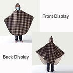 Wheelchair Cover Comfortable Warm Hooded Wheelchair Cloa Cold and Wind Proof Wheelchair Clothes for The Elderly Manual and Electric Wheelchair Warm Cover (Color : Brown)