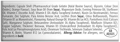 Wellwoman Vitabiotics Advanced Vitamin & Mineral Formula with Evening Primrose & Starflower Oils 30 Capsules