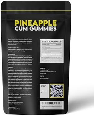 Pineapple C*M Gummies Improves Sperm Volume and Load Semen Volume Supplement - 60 Capsules - 1 Month Supply