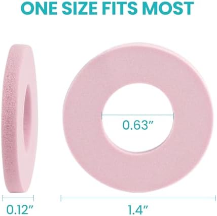 Callus Cushions for Bottom of Foot - Round Foam Padding with Water-Resistant Self-Stick Adhesive - Corn Cushions for Toes and Feet, Reduce Pain, Pressure and Friction from Shoes (Pink, 32 Count)