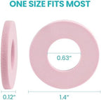 Callus Cushions for Bottom of Foot - Round Foam Padding with Water-Resistant Self-Stick Adhesive - Corn Cushions for Toes and Feet, Reduce Pain, Pressure and Friction from Shoes (Pink, 32 Count)