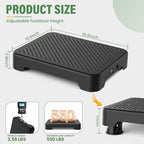 SOYO Mobility One Step Stool, Heavy Duty Indoor Outdoor Non-Slip Small Step Platform Assistive Device for Adult Elderly, Standing Support and Step Riser for Car, Bed, Door, Stair, Bathroom Black-Black