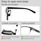 Kerecsen Reading Glasses 5 Pairs Quality Readers Spring Hinge Glasses for Reading for Men and Women (5 Black, 2.00, x)