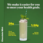 Keto Chow Chocolate Mint - Keto Meal Replacement Shake Powder - Nutritionally Complete - Low Carb - Delicious Easy Meal Substitute - Protein Rich You Choose The Fat - Single Meal - 3 Pack