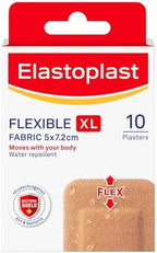 Elastoplast Knee & Elbow Fabric Plasters, Pack of 10