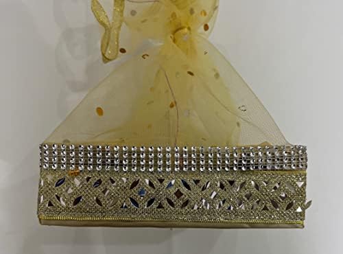 Gift Packing Basket/Fancy Gift Hamper Basket, Baby Shower Gifting, Diwali Dry Fruit Hamper, Wedding Return Gift Trays (8x8x2.5 inches)