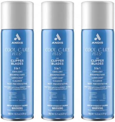 ANDIS Cool Care Plus Clipper Lubricating Spray 5-In-1 3 x CL-12750