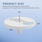 7051-145 Food Processor Disc Holder for Braun Disc holder, insert carrier fits Braun models K600 K650 K700 K750 FP3010 FP3020 FX3030WH food Processor Parts & Accessories Easy to Use & Long