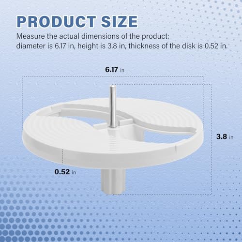 7051-145 Food Processor Disc Holder for Braun Disc holder, insert carrier fits Braun models K600 K650 K700 K750 FP3010 FP3020 FX3030WH food Processor Parts & Accessories Easy to Use & Long