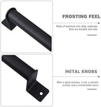 AVFORA Black Cabinet Pulls Black Cabinet Pulls Black Cast Iron Handles Bar Door Handle Rustic for Door Gate Fence Garage Closet Outdoor Indoor Black Cabinet Knobs Black Cabinet Knobs Handle