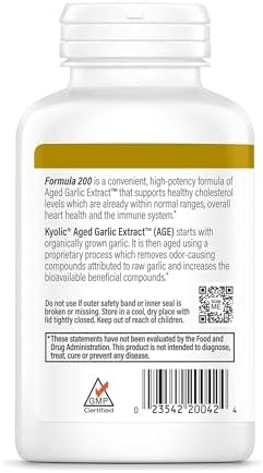 Kyolic Aged Garlic Extract Formula 200, Cardiovascular & Immune*, Reserve, 120 Capsules