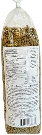 Bartolini Umbrian Lentils 17.6 oz. (500g) (Pack of 4) Dry Lentils from Italy - Perfect for Lentil Soup - Green and Brown - Dried Lenticchie - Umbria Whole