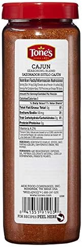 Tones Cajun Seasoning -Value 2 Pack 22 oz. Each shaker