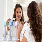 6Pcs Replacement Toothbrush Heads for Xiaomi Mijia/Mi Home T300 T500 Series Sonic Electric Brush Handles - Multiple Option (Blue Soft)