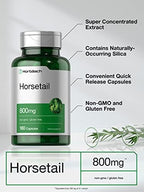 Horbäach Horsetail Herb Capsules | 180 Count | Non-GMO, Gluten Free Herb Extract Supplement