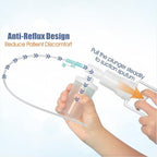 Handheld Suction Pump - Manual Suction Device with Disposable Tube for Home Care, First Aid Kits, Training