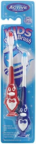 Beauty Formulas Active Oral Care Kids Penguin Quick Brush 2-Pieces, Assorted