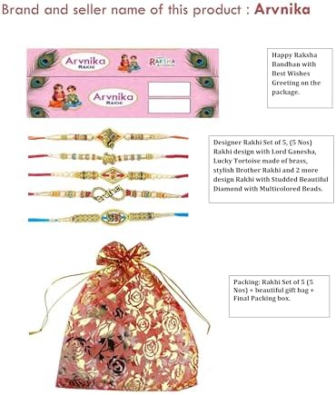Rakhi for Brother, Stylish Bracelet RAKHI with BEST Design - Thread Raksha bandhan Rakhi Gift, Wrist bands for loving/Brother Sister, Father & Friends.