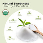 Viccoky Organic Stevia Powder 6oz (171g), Pure Stevia Extract Powder, Sugar-Free & 0 Calories, No Additives, Sugar Substitute, Natural Sweetener