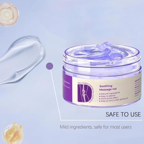 2 PCS Joint Gel Purple Gel，Soothing Massage Cream，Joint Activities Throughout The Body，Soothes for Knees, Hands, Lumbar, Neck and Shoulders