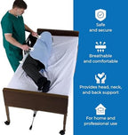 Patient Aid 34" x 36" Positioning Bed Pad with Handles - Incontinence Mattress Bedding Protector Liner Reusable Underpad with Handles & Straps for Easy Transfer - Washable Waterproof Positioning Pad