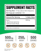 BulkSupplements.com Rutin Powder - from Saphora Japonica, Rutin Supplement, Rutin 500mg - Antioxidants Supplement, Circulation Support - Pure & Natural, 500mg per Serving, 250g (8.8 oz)