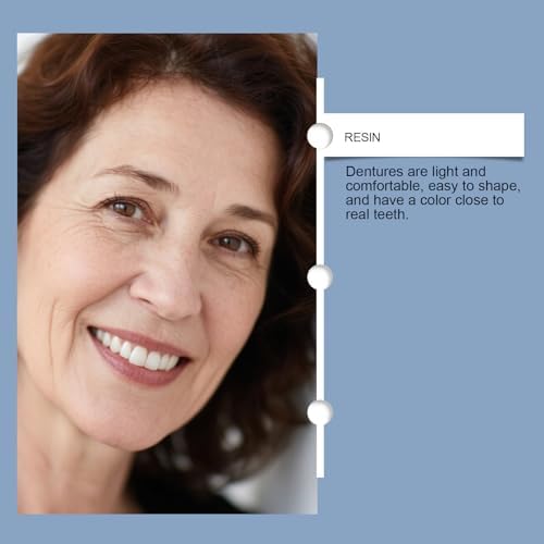Moldable False Teeth, Silicone Dentures, Men and Veneers Teeth for Women - Upper and Lower Matching Set, Convenient and Quick, Suitable for Daily, Party