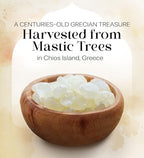 Cerez Pazari Natural Mastic Gum 0.88 oz (25g), Greek Chios Pure Resin, Sugarless Gum Made From Resin Of Mastiha Trees, Jaw Exerciser, Vegan, Non-GMO
