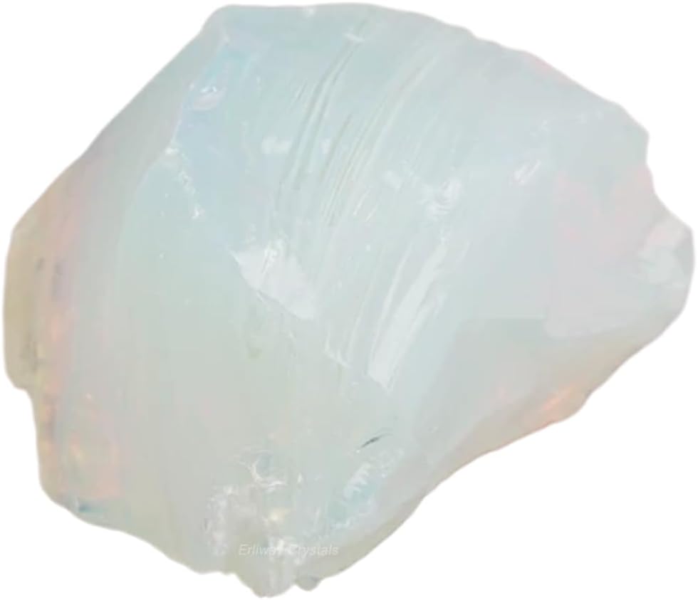 Erliway 1.25-2" Natural Opal Raw Stone and Healing Crystals, Rough Opal Crystal for Tumbling, Cabbing, Fountain Rocks, Decoration, Raw Crystal and Healing Stones for Polishing, Wicca & Reiki