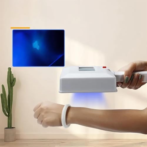 Woods Lamp Skin Analyzer, Skin Magnifying Analyzer Wood Light with Shading Cloth, Simple Operation and Clear Observation for Skin Analysis, for Skin, Analysis, Pet Testing