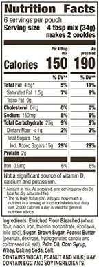 Betty Crocker Peanut Butter Cookie Mix, Makes twelve (12) 2-inch Cookies, 7.2 oz.