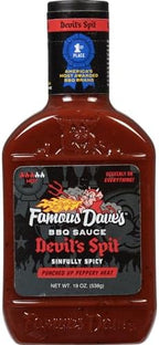 Famous Dave's BBQ Sauce Variety Bundle - 3 pck, Rich & Sassy, Devil's Spit & Texas Pit (58 oz.)