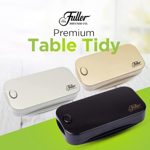 Fuller Brush Premium Table Tidy – Handheld Crumb Sweeper for Tabletops – Compact Crumb Remover with Bristle Rows – Easy to Use, Durable & Portable Cleaning Tool, Gold (Pack of 1)