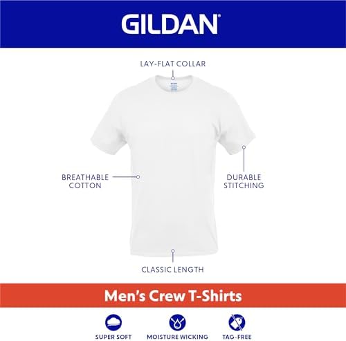 Gildan Men's Crew T-Shirts, Multipack, Style G1100