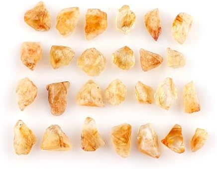 CRYSTALIS 100cts Natural Bi-Color Citrine Raw Crystals, Loose Gemstone Wholesale Bulk Rough Jewelry Making Supply, Chakra And Healing Raw Stones, Wire Wrapping, DIY, Tumbling, Gem Collection