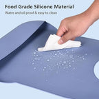 Adult Bibs, Waterproof Clothing Protector with Pocket, Reusable Apron Mealtime Crumb Catcher for Elderly Seniors Eating