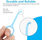 Aligner Removal Tool, 15PCS Retainer Remover Tool, Clear Aligner Removal Tool for Invisalign Removable Retainers, Denture Braces Retainer Removal Pull Tool Kit, Bracket Remover for Braces